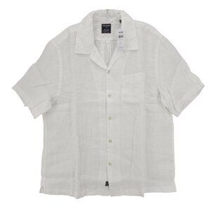 NWT TODD SNYDER Baird McNutt Irish Linen Shirt White Camp Collar Size XXL
